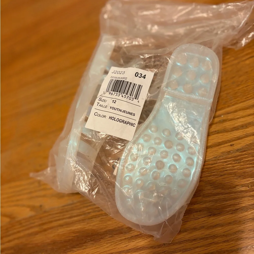 The Children's Place Clear Jelly Sandals - Iridescent White
